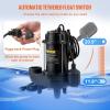 imageVEVOR Submersible Sump Pump 05HP 4188GPH 24 ft Lift Cast Iron Sewage Water Pump with 10 ft Power Cord and Automatic Float Switch Stainless Steel for Clean Flooded Basement Yard Farm Sewer34 HP