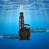 imageVEVOR Submersible Water Pump 280W 4500GPH Aquarium Return Pump with 164 ft Lift Height ampamp 180 Adjustable Flow Direction Suitable for Pond Aquarium Fountain Waterfall and Fish Tank