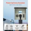 imageVEVOR Temporary Power Outlet Panel Weatherproof RV Electrical Breaker Box with 203050 Amp Receptacle Installed Prewired Circuit NEMA 1450RNEMA TT30R  20A GFCI for RV Camper Trailer Motorhome503020 Amp