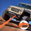 imageVEVOR Tow Strap with Hooks 2quot x 20 17000 lbs Heavy Duty Recovery Rope with Safety Hooks Car Heavy Duty Recovery Rope for Trucks Vehicles Towing Accessories Tow Cable for for Roadside Recovery2 x 20