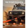 imageVEVOR Tow Strap with Hooks 2quot x 20 17000 lbs Heavy Duty Recovery Rope with Safety Hooks Car Heavy Duty Recovery Rope for Trucks Vehicles Towing Accessories Tow Cable for for Roadside Recovery3 x 8