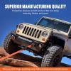 imageVEVOR Tow Strap with Hooks 2quot x 20 17000 lbs Heavy Duty Recovery Rope with Safety Hooks Car Heavy Duty Recovery Rope for Trucks Vehicles Towing Accessories Tow Cable for for Roadside Recovery3 x 30