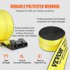 imageVEVOR Truck Straps 4quot x30 Heavy Duty Tie Down wFlat Hooks 18000lbs Break Strength WLL 6000lbs Cargo Straps tie Down for Flatbeds Trucks Trailers Farms Rescues Tree Saver Yellow10 PackYellow