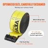 imageVEVOR Truck Straps 4quot x30 Heavy Duty Tie Down wFlat Hooks 18000lbs Break Strength WLL 6000lbs Cargo Straps tie Down for Flatbeds Trucks Trailers Farms Rescues Tree Saver Yellow10 PackYellow