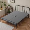 imageVEVOR Twin Size Bunkie Board 15 in Bed Board Slats with 200D Oxford Cloth Wooden Mattress Support for Twin Size Bed Easy Assembly Support Under Mattress 2 Piece GrayQueen  58 x 79 in