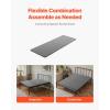 imageVEVOR Twin Size Bunkie Board 15 in Bed Board Slats with 200D Oxford Cloth Wooden Mattress Support for Twin Size Bed Easy Assembly Support Under Mattress 2 Piece GrayFull  52 x 75 in