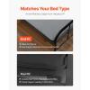 imageVEVOR Twin Size Bunkie Board 15 in Bed Board Slats with 200D Oxford Cloth Wooden Mattress Support for Twin Size Bed Easy Assembly Support Under Mattress 2 Piece GrayTwin  37 x 75 in