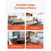 imageVEVOR Twin Size Bunkie Board 15 in Bed Board Slats with 200D Oxford Cloth Wooden Mattress Support for Twin Size Bed Easy Assembly Support Under Mattress 2 Piece GrayFull  52 x 75 in