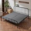 imageVEVOR Twin Size Bunkie Board 15 in Bed Board Slats with 200D Oxford Cloth Wooden Mattress Support for Twin Size Bed Easy Assembly Support Under Mattress 2 Piece GrayKing  74 x 79 in