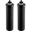 imageVEVOR Water Filters Replacement Purification Elements Activated Carbon Replacement Filters Easy to Replace Water Filter Gravity Water Filter System Compatible with Most Brands Pack of 2 BlackActivated Carbon Filter