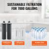 imageVEVOR Water Filters Replacement Purification Elements Activated Carbon Replacement Filters Easy to Replace Water Filter Gravity Water Filter System Compatible with Most Brands Pack of 2 BlackActivated Carbon Filter  Defluorination Filter