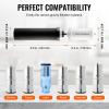 imageVEVOR Water Filters Replacement Purification Elements Activated Carbon Replacement Filters Easy to Replace Water Filter Gravity Water Filter System Compatible with Most Brands Pack of 2 BlackActivated Carbon Filter  Defluorination Filter