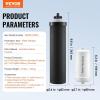 imageVEVOR Water Filters Replacement Purification Elements Activated Carbon Replacement Filters Easy to Replace Water Filter Gravity Water Filter System Compatible with Most Brands Pack of 2 BlackActivated Carbon Filter  Defluorination Filter