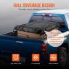 imageVEVOR Waterproof Cargo Net 72 in x 57 in Heavy Duty Truck Cargo NetWLL 700lbs 4 Adjustable Straps with Carabiners ampamp SHooks Truck Bed Cover for Trailer Pickup Boat Jeep SUV 475 x 6 ft6 x 475  700lbs