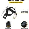 imageVEVOR Waterproof Cargo Net 72 in x 57 in Heavy Duty Truck Cargo NetWLL 700lbs 4 Adjustable Straps with Carabiners ampamp SHooks Truck Bed Cover for Trailer Pickup Boat Jeep SUV 475 x 6 ft42 x 55