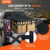 imageVEVOR Waterproof Cargo Net 96 in x 81 in Heavy Duty Truck Cargo NetWLL 700lbs 4 Adjustable Straps with Carabiners ampamp SHooks Truck Bed Cover for Trailer Pickup Boat Jeep SUV 675 x 8Polyester