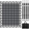 imageVEVOR Waterproof Cargo Net 96 in x 81 in Heavy Duty Truck Cargo NetWLL 700lbs 4 Adjustable Straps with Carabiners ampamp SHooks Truck Bed Cover for Trailer Pickup Boat Jeep SUV 675 x 8Polyester