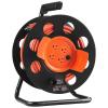 imageVEVOR 100FT Retractable Extension Cord Reel with 4 Outlets and Dust Cover Heavy Duty 12AWG SJTOW Power Cord Portable Handle and Safety Overload Circuit Breaker for Outdoor Indoor Toolshed Garage100FT 14AWG