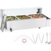 imageVEVOR 3Pan Commercial Food Warmer 3 x 8QT Electric Steam Table with Glass Cover 1500W Countertop Stainless Steel Buffet Bain Marie 86185F Temp Control for Catering Restaurants Silver312Pan  36QT