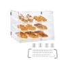 imageVEVOR 3Tier Pastry Display Case 207x17x163 Commercial countertop Bakery Showcase with Transparent Design Sturdy Construction ampamp Magnetic Rear Door Perfect for Bakeries cafes