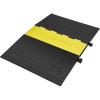 imageVEVOR 4 Pack of 1Channel Rubber Cable Protector Ramps Heavy Duty 22046Lbs Load Capacity Cable Wire Cord Cover Ramp Speed Bump Driveway Hose Cable Ramp Protective Cover5 Channel1PC