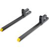 imageVEVOR 43quot Clamp on Pallet Forks 2000lbs Capacity Tractor Bucket Forks Heavy Duty Quick Attach Pallet Fork for Bucket Tractor Loader Skid Steerwithout Stabilizer Bar