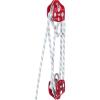 imageVEVOR 4400 lbs Breaking Strength 100 FT Rope Pulley Hoist 51 Lifting Power Heavy Duty Pulley System with 2pcs Soft Loops Metal Wheels Bearing Structure Block and Tackle for Lifting Heavy Objects12 x 150