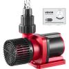imageVEVOR Aquarium Wave Maker 25W 2380 GPH Adjustable Cross Flow Pump with Controller Magnetic DC 24V Aquarium Powerhead Strong Magnetic Base 360 Rotating Wavemaker for Saltwater Marine FreshwaterSubmersible  Return Pump