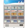 imageVEVOR Commercial Merchandiser Refrigerator Triple Glass Doors Cubic Ft Upright Display Beverage Cooler 79quot Tall x 60quot Width Fridge with LED Lighting for Drink Wine Soda Gold 35 cuft35 cuft