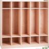 imageVEVOR Cubby Mobile Tray Storage Cabinet 20Compartment Cubby Storage Shelf Cubby Storage Cabinet 4 x 5 Classroom Cubbies Classroom Furniture for Home Daycare and Preschool Natural5Section