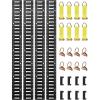 imageVEVOR E Track TieDown Rail Kit 32PCS 5FT ETracks Set Includes 8 Steel Rails ampamp 8 O Rings ampamp 8 TieOffs with DRing ampamp 8 End Caps Securing Accessories for Cargo Motorcycles and Bikes5FT28Pcs