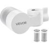 imageVEVOR Faucet Mount Water Filter Horizontal Water Purifier for Sink Tap NSF Certified Carbon Fiber Filter Removes Chlorine Lead with 3 Filters Fits Most Kitchen or Bathroom Faucets White