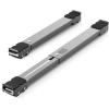 imageVEVOR Heavy Duty Furniture Appliances Rollers Extendable Appliance Rollers Mobile Washing Machine Base Fridge Stand Dolly Movers for Refrigerators Dryers Dishwashers WhiteGray