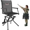 imageVEVOR Hunting Chair 360 Silent Swivel Foldable Lightweight Portable Blind Chair HeavyDuty Steel Frame Ground Stool Seat with Armrest Adjustable Carry Strap 300 Lbs Capacity for Fishing CampingBreathable Fabric 300 lbs