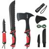 imageVEVOR Hunting Knife and Hatchet Axe Combo SetHatchet and Machete Knife