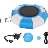 imageVEVOR Inflatable Water Bouncer 65ft Recreational Water Trampoline Portable Bounce Swim Platform with 3Step Ladder ampamp Electric Air Pump Lake Water SportsKids Adults Floating Rebounder for Pool