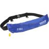 imageVEVOR Manual Inflatable Belt Pack for Adults 105N Buoyancy Over 80 Pounds and Up to 59 in Waist Adjustable Inflatable PFD Waist for SUP Paddelboarding Kayaking CO2 Cylinder Not IncludedBlue