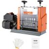 imageVEVOR Manual Wire Stripping Machine 00615 Copper Stripper with Hand Crank or Drill Powered Visible Stripping Depth Reference Portable Aluminum Frame Wire Peeler for Scrap Copper Recycling7 Channels
