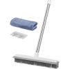 imageVEVOR Pet Hair Removal Broom 5846 in Adjustable Long Handle Rubber Broom with Built in Squeegee Reusable Dog Cat Hair Remover for Couch Furniture Hardwood Floor Tile