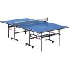 imageVEVOR Ping Pong Table Professional Table Tennis Game Indoor MDF Portable Table Tennis Table Foldable Ping Pong Table with Quick Clamp Net and Lockable Wheel 10 Minute Easy Assembly 12mm Tabletops