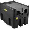 imageVEVOR Portable Diesel Tank 116 Gallon Capacity ampamp 10 GPM Flow Rate Fuel Tank with 12V Electric Transfer Pump and 131ft Rubber Hose PE Diesel Transfer for Easy Fuel Transportation GrayBlack