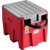 imageVEVOR Portable Diesel Tank 116 Gallon Capacity ampamp 10 GPM Flow Rate Fuel Tank with 12V Electric Transfer Pump and 131ft Rubber Hose PE Diesel Transfer for Easy Fuel Transportation GrayRed