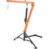 imageVEVOR Receiver Hitch Mounted Hydraulic Pickup Truck Crane 1000 lbs Capacity 360 Swivel Three Boom Capacities of 500 lbs 750 lbs ampamp 1000 lbs for Lifting Goods in Construction Forestry FactoryHitchMount Crane with Adjustable Support Legs
