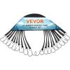 imageVEVOR Rubber Bungee Cords 50 Pack 21quot Long Weatherproof Natural Rubber Tie Down Straps with Crimped S Hooks Heavy Duty Outdoor Tarp Straps for Securing Flatbed Trailers Canvases Cargo and More24inch 10pcs