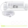 imageVEVOR Salt Cell Chlorinator Fits for Hayward W3TCell3 T3 Pool Cell Salt Water System for InGround Swimming Pools up to 15000 Gallons 15 ft Power Line White40000GalT15