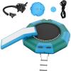 imageVEVOR Water Bouncer 10ft Swim Trampoline EasytoCarry Bouncing Platform with Slide Includes 3Step Ladder ampamp Electric Pump Ideal for Pool ampamp Lake ActivitiFloating Jump System for Kids ampamp Adults