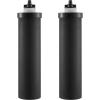 imageVEVOR Water Filters Replacement Purification Elements Activated Carbon Replacement Filters Easy to Replace Water Filter Gravity Water Filter System Compatible with Most Brands Pack of 2 BlackActivated Carbon Filter