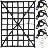 imageVEVOR Waterproof Cargo Net 72 in x 57 in Heavy Duty Truck Cargo NetWLL 700lbs 4 Adjustable Straps with Carabiners ampamp SHooks Truck Bed Cover for Trailer Pickup Boat Jeep SUV 475 x 6 ft42 x 55