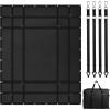 imageVEVOR Waterproof Cargo Net 72 in x 57 in Heavy Duty Truck Cargo NetWLL 700lbs 4 Adjustable Straps with Carabiners ampamp SHooks Truck Bed Cover for Trailer Pickup Boat Jeep SUV 475 x 6 ft6 x 475  700lbs