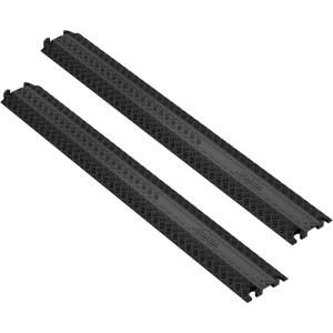 imageVEVOR 3 PCs Drop Over Cable Cover Ramp 2000 lbsaxle Load Capacity Heavy Duty Cable Hose Protector Ramp Floor Cord Cover for High Walking Traffic Areas Indoor Outdoor Home Office Warehouse SchoolSmall2PACK